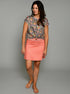 The Relaxed Tee - Floral / Mini Gingham